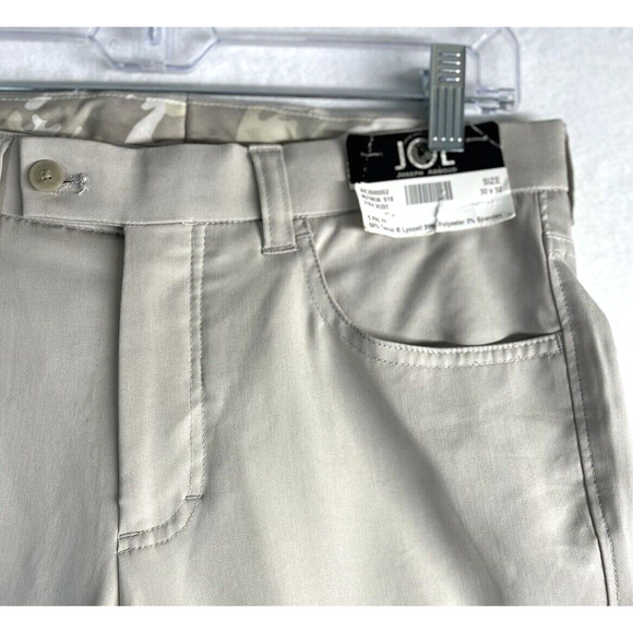 Joseph Abboud Joe Chino Pants Mens Size 30x32 Beige Stretch Extreme Slim Fit New - Picture 7 of 12